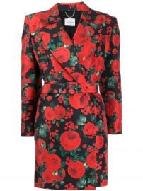 Magda Butrym floral print tuxedo dress floral print tuxedo dress at Farfetch